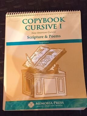 Copybook Cursive I - Cream and Teal